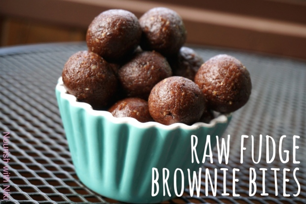 Raw Fudge Brownie Bites | Nourish with Niki