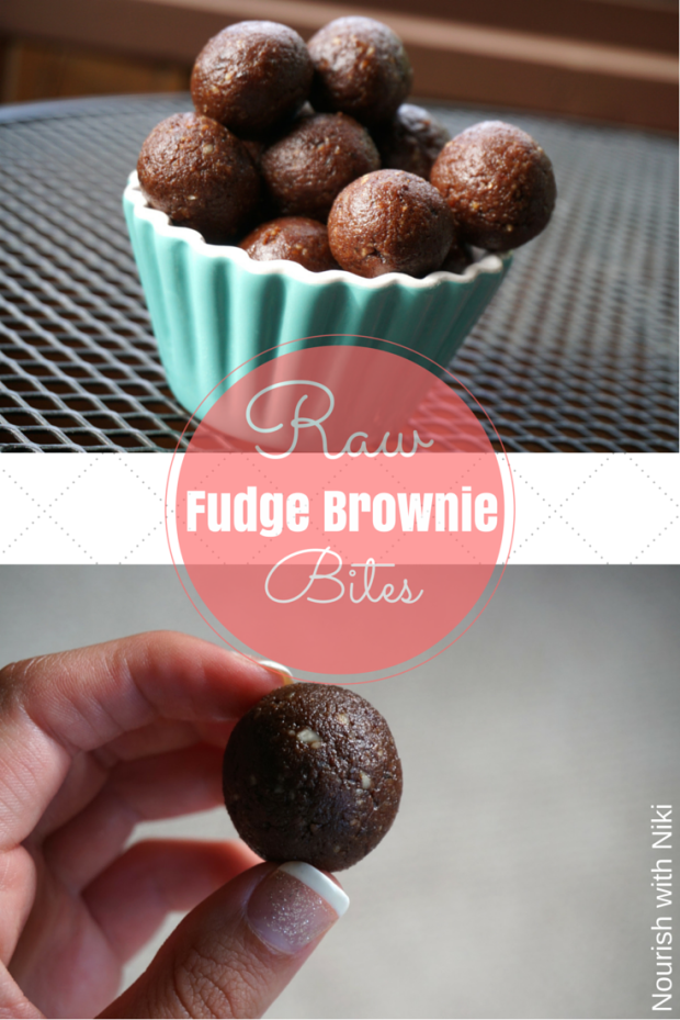 Raw Fudge Brownie Bites | Nourish with Niki
